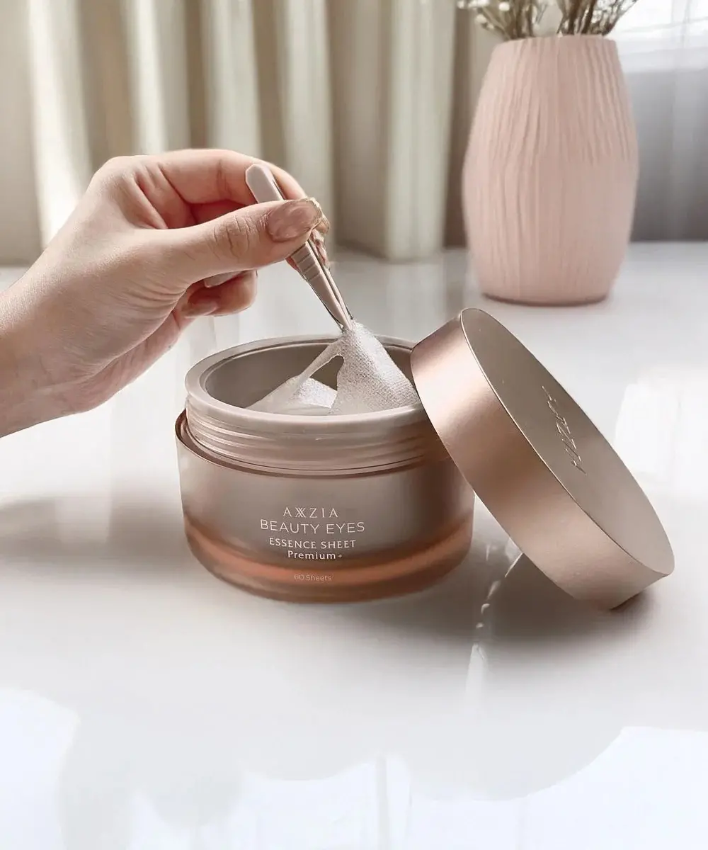 Патчи для интенсивного ухода против морщин, отеков и синяков под глазами AXXZIA BEAUTY EYES Essence Sheet Premium